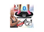 Miweba Sports Vibrationsplatte MV200, 3D-Vibration, Fernbedienung, Bluetooth, Display, 2 x 200 Watt (Schwarz)