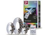 Paulmann LED-Streifen USB LED Strip TV-Beleuchtung 55 Zoll 2m Dynamic Rainbow RGB 3,5W, 1-flammig, schwarz