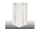 Duschkabine/ Duschabtrennung Dusbad Vital 2 zweiteilige Pendeltür an Festteil / Eckdusche links 1150mm rechts 1050mm