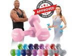 Miweba Sports Gymnastikhanteln 2er-Set NKH100, bodenschonend, 0,5-10 kg, Anti-Rutsch-Oberfläche (Rosa, 2x 3,0 Kg)