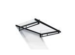 Palram Canopia Bremen Vordach, anthrazit, klar 150 x93,5 x 19 in cm (LxBxH)