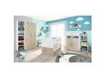 nonjoo. Babyzimmer Hanna Set 6: best. aus Babybett, Kommode, Wickelaufsatz, Wandboard, Regal mit 3 Fächern, Regal mit 6 Fächern und Kleiderschrank 2-trg.