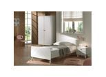 BILLY Jugendzimmer Set 3-tlg. best. aus: Bett 90 x 200 cm, Nachtkonsole und Kleiderschrank 2-trg.