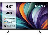Sony KD-43X80L LED-Fernseher (108 cm/43 Zoll, 4K Ultra HD, Google TV, Smart-TV, HDR, X1-Prozessor, BRAVIA CORE, Triluminos Pro, Gaming-Menü, HDMI 2.1), schwarz