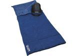 Polydaun Deckenschlafsack Schlafsack Beach house XL 90x220 cm navy (1 tlg), blau