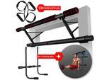 KESSER® 4in1 Premium Klimmzugstange inkl. DIP-Station & Power Ropes , klappbare Türreck, sichere Türrahmen einhängen, Montage zu Hause ohne Schrauben , Pull Up Bar