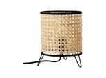 BRILLIANT Lampe Wiley Tischleuchte rattan 1x A60, E27, 60W, geeignet für Normallampen (nicht enthalten) Mit Schnurzwischenschalter