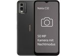Nokia C32, 3+64GB Smartphone (16,56 cm/6,52 Zoll, 64 GB Speicherplatz, 50 MP Kamera), grau