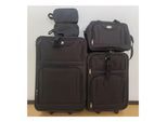 Juskys Trolley Reisekoffer Set Athen 5 teilig - 60 L, 2 Rollen, Weichschale, Handgepäck, Schwarz
