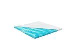 Juskys orthopädischer Topper 160 x 200 cm - 7 Zonen aus Memoryschaum 7 cm dick H2 - H3