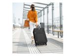 Juskys Trolley Reisekoffer Set Athen 5 teilig - 60 L, 2 Rollen, Weichschale, Handgepäck, Schwarz