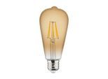 Horoz Electric - Ampoule led à filament Vintage poire 6W (Eq. 48W) E27 2200K - 2200K Blanc chaud