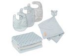 roba Organic Geschenkset Baby Essentials 'Lil Planet' hellblau/sky, Bio-Baumwolle, GOTS, nachhaltig