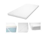 6cm Kaltschaum-Matratzentopper MCW-E63, Topper Matratzenauflage Matratzenschoner ~ 90x200cm