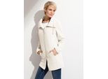 Fleecejacke CLASSIC BASICS, Damen, Gr. 40, weiss (wollweiß), 100% Polyester, unifarben, Jacken Fleecejacke