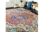 Surya - Tapis de Salon à Poils Courts et Doux Tapis Persan Vintage Oriental Multicolore 200 x 275 cm