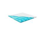 Juskys orthopädischer Topper 180 x 200 cm - 7 Zonen aus Memoryschaum 7 cm dick H2 - H3