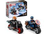 LEGO® Konstruktionsspielsteine Black Widows & Captain Americas Motorräder (76260), LEGO® Marvel, (130 St), Made in Europe, bunt