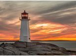Papermoon Fototapete »Lighthouse Peggy Cove Sunset«