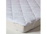 Homescapes - Surmatelas luxueux en coton, 140 x 190 cm - Blanc