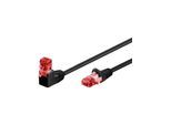 CAT 6 - 90°angled black - 2m