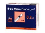 BD Micro-Fine+ Insulinspr.0,3 ml U100 0,3x8 mm 100 St