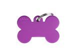 MyFamily ID Tag Basic collection Big Bone Purple in Aluminum