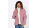 Fleecejacke CASUAL LOOKS, Damen, Gr. 36, lila (mauve), 100% Polyester, unifarben, Jacken Fleecejacke