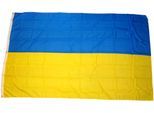 Flagge Ukraine 90 x 150 cm Fahne mit 2 Ösen 100g/m² Stoffgewicht