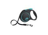 Flexi Black Design L leash 5 m 50 kg blue