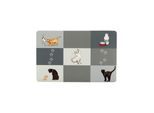Trixie Place Mat Patchwork Cat 44 × 28 cm grey