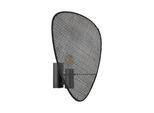 MARKET SET Wandleuchte Screen, 42 cm hoch, schwarz, Rattan