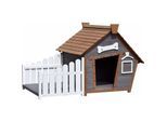 Dobar Outdoor-Hundehütte mit Spitzdach und seitlicher Veranda