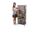 Apotheker-Schrank MCW-A43, Kommode, Tanne Holz massiv Vintage Shabby-Look 143x56x33cm
