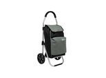 52L Einkaufstrolley Kühlfach Faltbarer Einkaufsroller XL Shopping Trolley Grau
