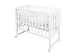 Stubenbett 'safe asleep®' 3 in 1, 'Sternenzauber', Beistellbett weiß, Babybett & Bank, inkl. Zubehör
