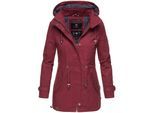 MARIKOO Damen Moderner Outdoorjacke Übergangsparka aus Baumwolle mit Kapuze Nyokoo
