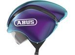 Rennradhelm ABUS "GAMECHANGER TT" Gr. S, lila, Helme, S Kopfumfang: 51cm - 55cm, Farbverlauf, glänzend