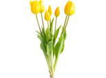 Kunstblume BOTANIC-HAUS "Tulpenbündel", gelb, B:20cm H:47cm T:20cm Ø:20cm, Kunststoff, Kunstpflanzen, Kunstblume