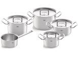 Fissler Topf-Set ORIGINAL-PROFI COLLECTION® Edelstahl-Topfset, Edelstahl 18/10 (7-tlg., je 1 Kochtopf 16/20/24 cm, Kasserolle 16 cm, Bratentopf 20 cm), mit breitem Schüttrand, Kaltmetallgriffen. Made in Germany, Induktion, silberfarben