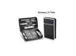 TPFBeauty Maniküre- & Pediküre-Set 21-teilig aus Kunstleder - Schwarz