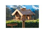 Dobar Großes Vogelfutterhaus "Almütte" mit Ständer, XXL-Vogelhaus