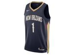 New Orleans Pelicans Icon Edition 2022/23 Nike Dri-FIT Swingman NBA-jersey voor heren - Blauw