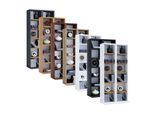 VCM Holz CD DVD Stand Regal CD Regal mit Platz für 204 CDs oder 72 DVDs oder 40-Videos Maße: H. 92 x B. 42 x T. 20 cm Elegantes CD/DVD Regal Blu ray Regal - Milano