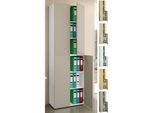VCM Büroschrank mit 6 Fächern moderner Aktenschrank mit Drehtüren Maße ca. H. 220 x B. 70 x T. 40cm – Lona 6-Fach