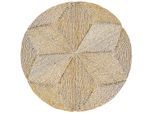 Privatefloor - Tapis rond en jute - Boho Bali - 100 cm - Gabba Naturel - Jute - Naturel