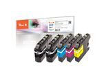 Peach B227 XLVALBP Spar Plus Pack Druckerpatronen XL (2*bk, c/m/y) ersetzt Brother LC-227XLVALBP für z.B. Brother DCPJ 4120 DW, Brother MFCJ 4620 DW (wiederaufbereitet)
