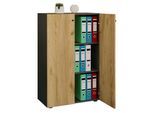 VCM Aktenschrank mit Drehtüren Lona 3 Fächer