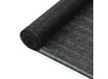 vidaXL Tennisblende HDPE 1x100 m Schwarz 45260