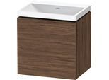 Duravit L-Cube c-shaped Set wandhängend Nussbaum dunkel Matt 450x350x480 mm - LC6948N21210000 LC6948N21210000